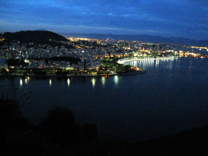 A vista lá de cima do Pão de Açúcar é show